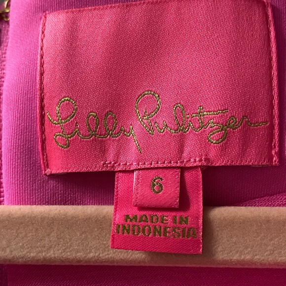 Lilly Pulitzer Pink Ruffle Midi Dress - Picture 2 of 5